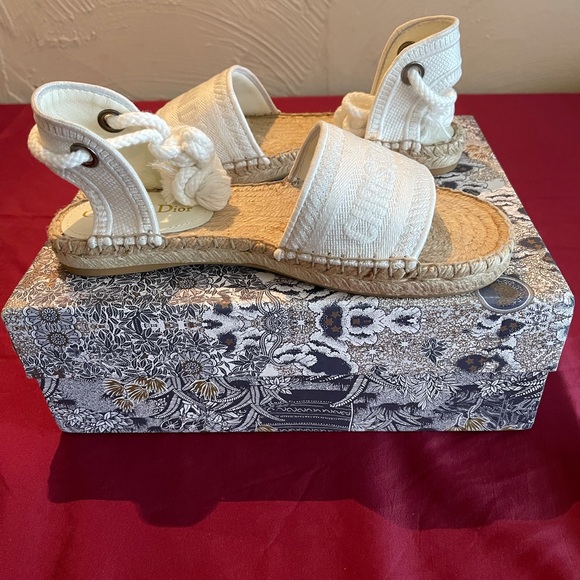 Dior Shoes - White Christian Dior Sandals